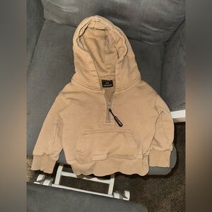 Tan Little Bipsy quarter zip - NWOT